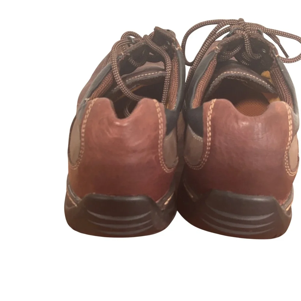 Dockers Stain Defenders Shoes Mens 12M Brown‎ Leather Lace Up Chore Work Casual